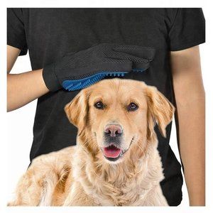 New Pet Grooming Gloves Pair Deshedding Mitts